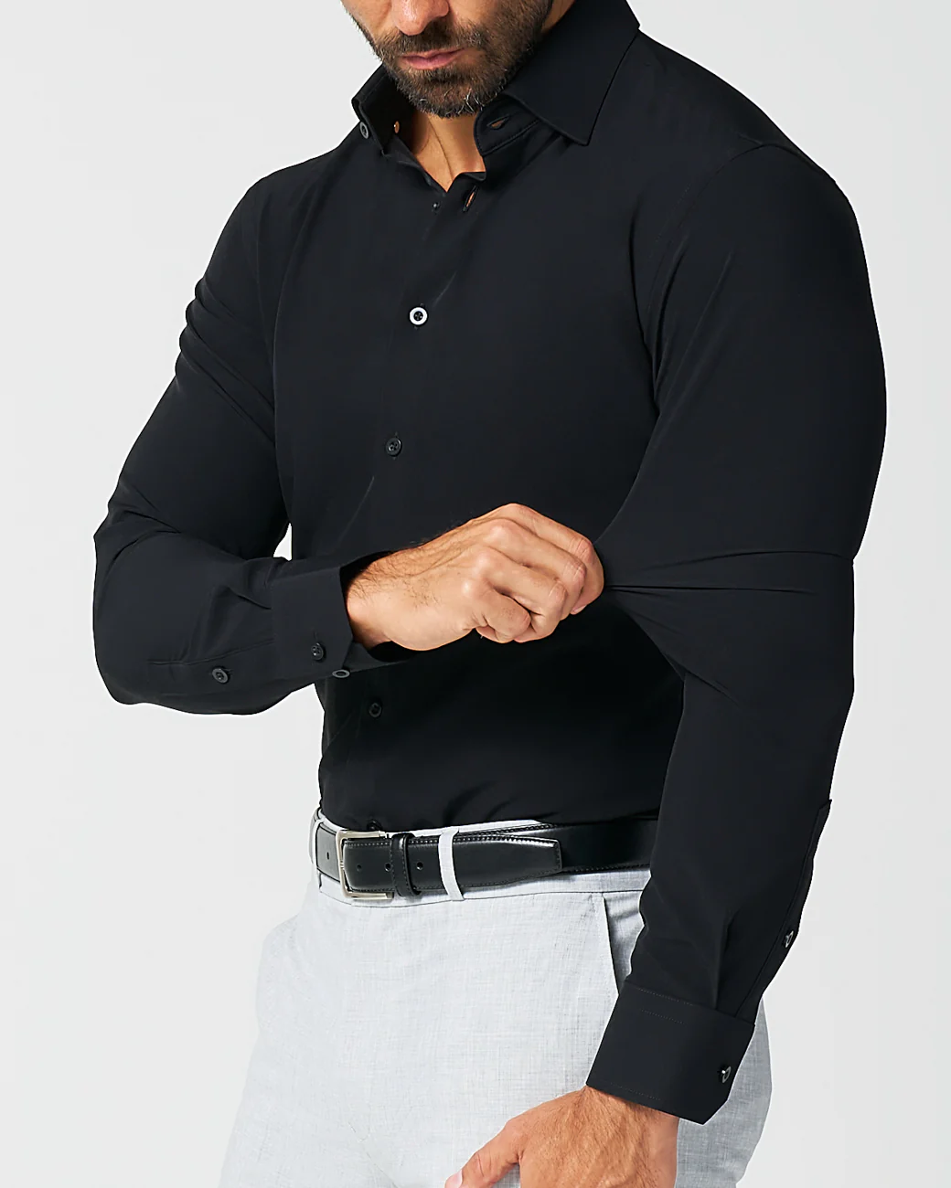 "The Von" Solid Black - Classic Fit - Image 2