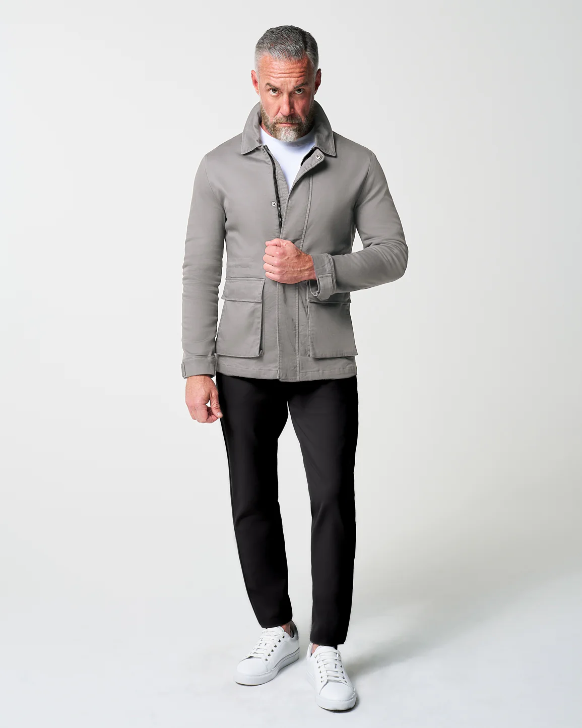 Utility Jacket - Stone Grey - Image 2
