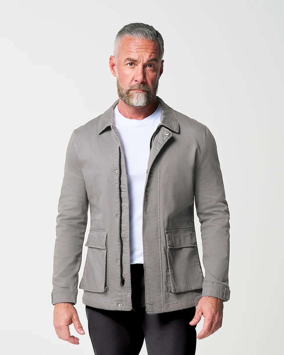 Utility Jacket - Stone Grey - Image 3