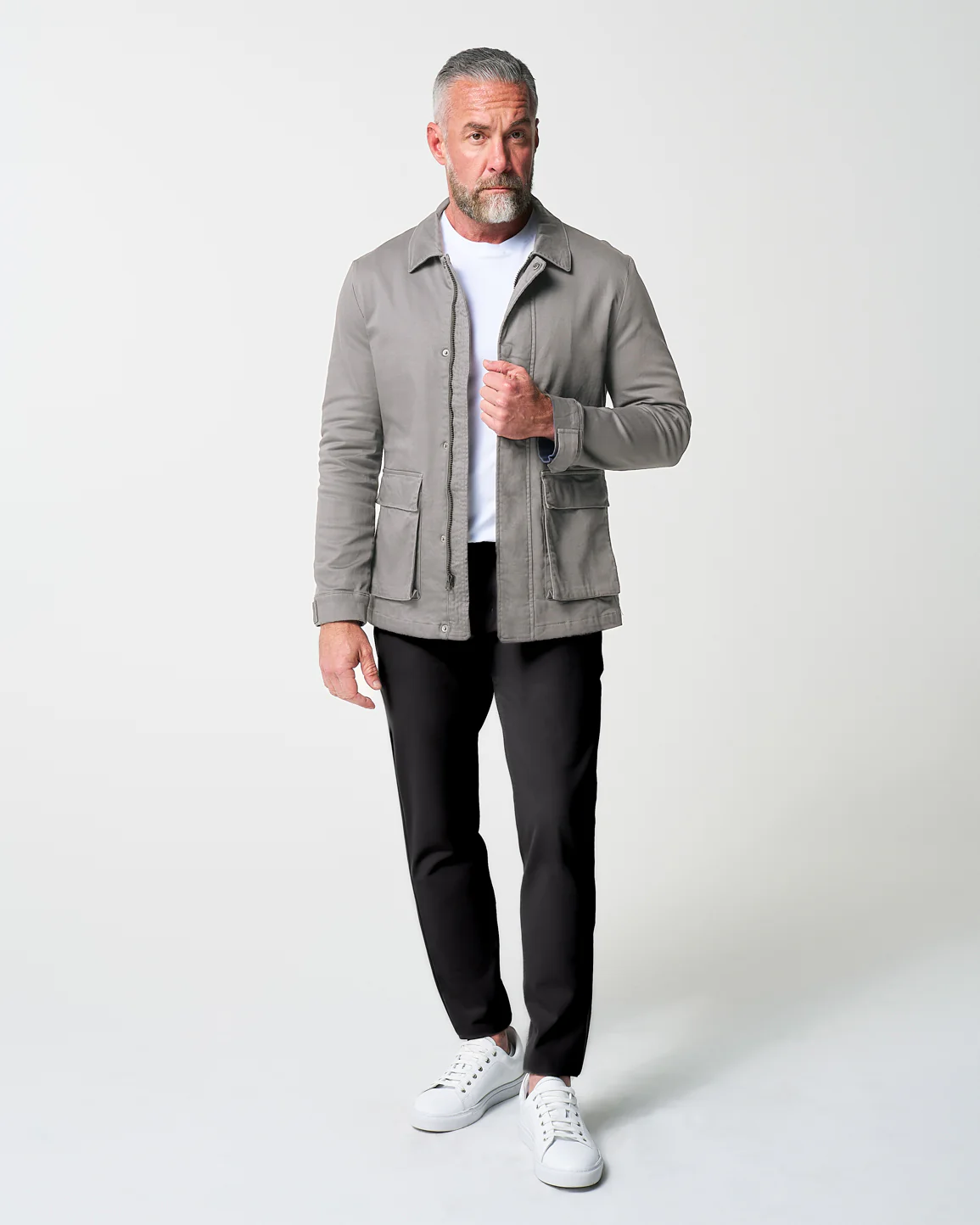 Utility Jacket - Stone Grey - Image 4