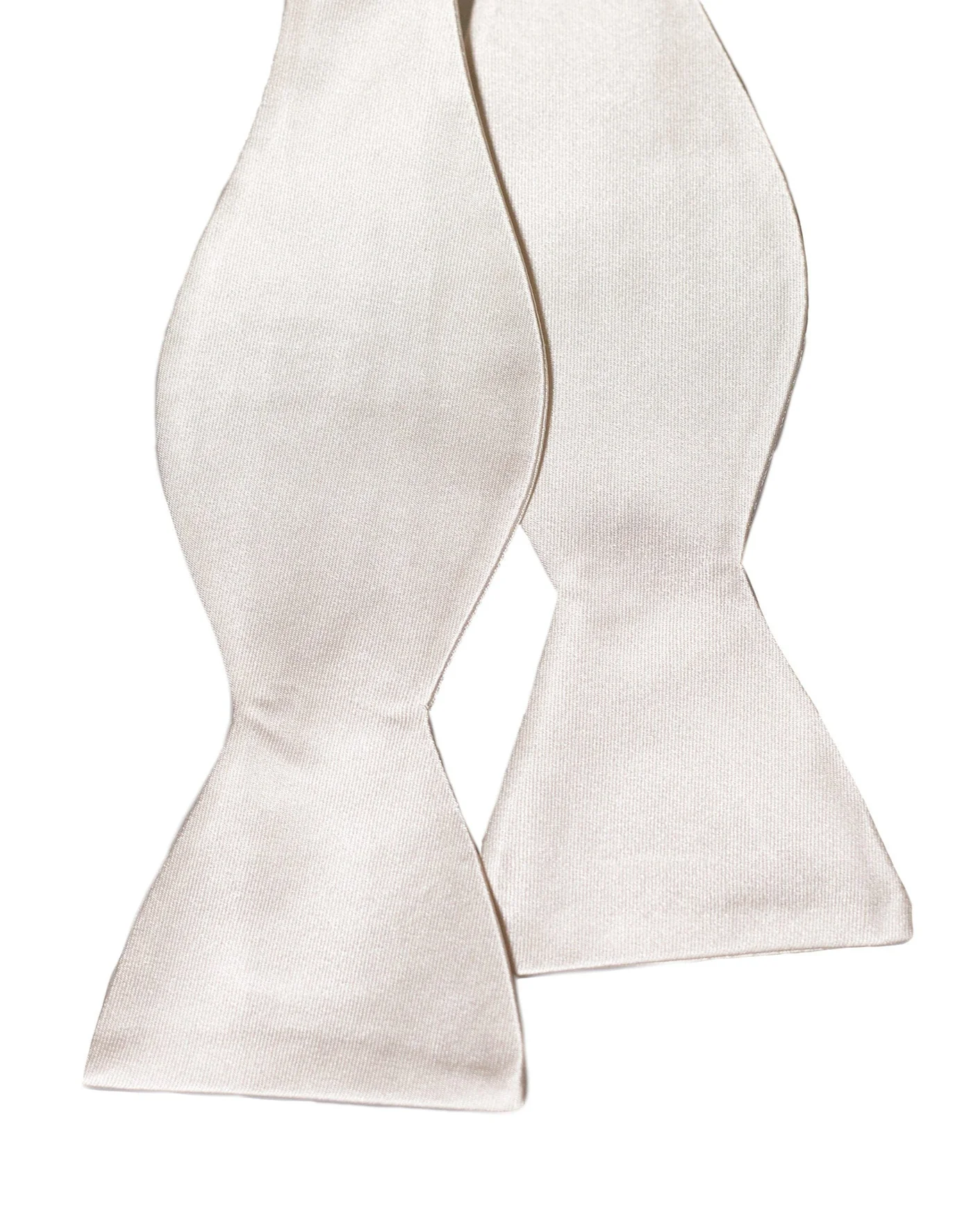 White Silk Bowtie - Image 2